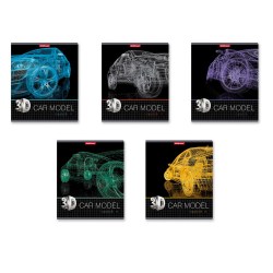 Тетрадь  48л. ErichKrause 47542 клетка "3D Grid" ассорти