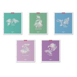 Тетрадь  48л ErichKrause 58289 "Рыбки" клетка, голография, ассорти