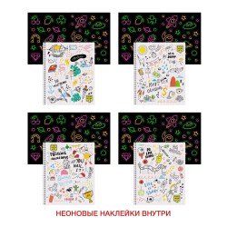 Тетрадь  48л. Канц-Эксмо ТС2Л486841 "Современные символы" клетка, на спирали