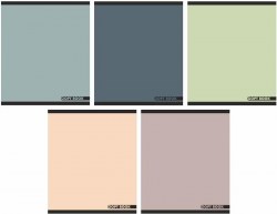 Тетрадь  48л Lamark 4824-01 "Цвет Моранди" клетка, на скобе, матов ламин