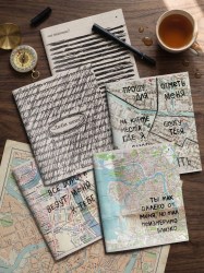 Тетрадь  48л. Lorex LXCBCL-MNS MARGIN NOTES А5, клетка, скрепка, soft touch 266292