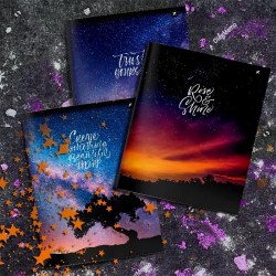 Тетрадь  48л. Lorex LXCBCL-SS  OF STARS SUNSET  клетка, ассорти, двойная обл 191172