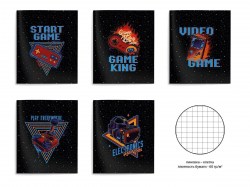 Тетрадь  48л. Schoolformat ТОК48-ГМР  "Геймер" клетка, ассорти 228632