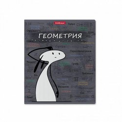 Тетрадь  48л. тематическая ErichKrause 59471 "Чубрик" клетка, пластиковая обложка ГЕОМЕТРИЯ