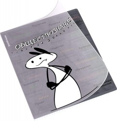 Тетрадь  48л. тематическая ErichKrause 59477 "Чубрик" клетка, пластиковая обложка ОБЩЕСТВОЗНАНИЕ