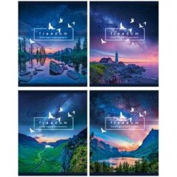 Тетрадь  60л. БиДжи 7173 "Free space" клетка, на спирали, ассорти 285475