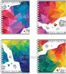 Тетрадь  60л. Полиграфика 39973 клетка "Геометрика"на спирали