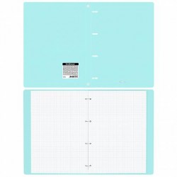 Тетрадь  80л. А4 ErichKrause 53703 "Pastel Mint" клетка, на кольцах тв. обложка 