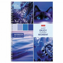 Тетрадь 80л. А4 Хатбер 083174 Калейдоскоп моментов, клетка, гребень