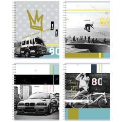 Тетрадь  80л. БиДжи 10163 "Я огонь!" линия, на спирали 327897