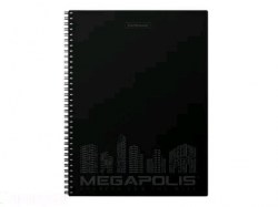 Тетрадь  80л. БиДжи 8831 "Megapolis" клетка на спирали