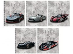 Тетрадь  80л Канц-Эксмо ТСЛ807698 "Style and speed" клетка, на спирали, ассорти