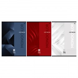 Тетрадь  96л. А4 БиДжи Т4ск96 63255 "Моноколор. Классический" клетка, ассорти 373465