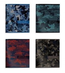 Тетрадь  96л. Schoolformat ТОСК96-МЛ "Милитари" клетка, ассорти 227759