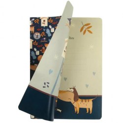 Тетради набор  40л Brauberg 403792 "PATTERN" клетка SoftTouch, 3шт, бежевая бумага 70 г/м2