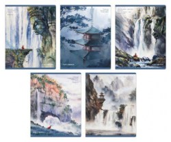 Тетради набор  48л Альфа-Тренд 120044 "Искусство Японии" клетка, ассорти /5шт/