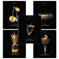 Тетради набор  48л Brauberg 404370 "Black&Gold" клетка, ассорти /5шт/