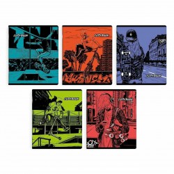 Тетради набор  48л Феникс 59136 "Уличный стиль" клетка, ассорти /5шт/