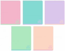 Тетради набор  48л Lamark 4824-05 "Пастель" клетка /5шт/ ассорти