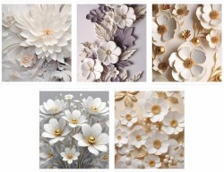 Тетради набор  48л Lamark 4824-38 "Жемчужные цветы" клетка /5шт/ ассорти