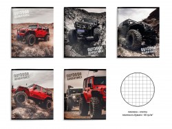 Тетради набор  48л. Schoolformat ТОК48-МВН "Мощные внедорожники" клетка, ассорти /5шт/ 228655