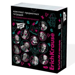 Тетради предметные ErichKrause 62127 "Persons" пластиковая обложка 48л. /12шт/