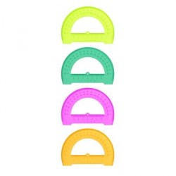 Транспортир 180*12см Стамм ТР31/310 прозрачный флю 