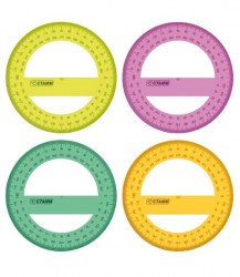 Транспортир 360*10см Стамм ТР41/410 прозрачный флю 