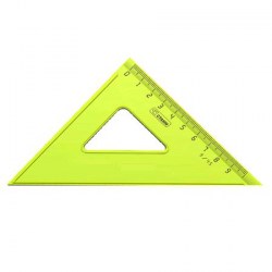 Угольник 45*9см ТК32/320 прозрачный неон /Стамм/