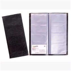 Визитница Comix NU160/QB018/T1440 на 160 визиток черный кожзам