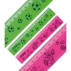 Я  Линейка  20см  Стамм ЛН102 с рисунком, зеленая 131734