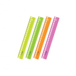 Я  Линейка  20см  Стамм ЛН110 неон прозрачная