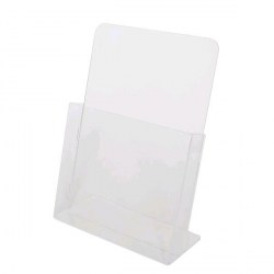 Я  Подставка 504/А4 1/3 А6 115*32мм настольная прозрачный пластик /Экономпласт/