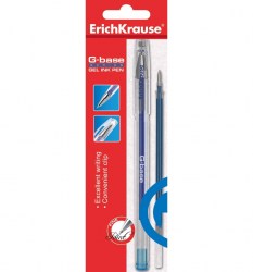 Я  Ручка гелевая ErichKrause 30939 черная с 1-м стержнем G-Base