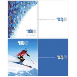 Я  Тетрадь  80л. Хатбер 80Т5вмВ1гр "Олимпийские игры (Сочи-2014)" на гребне, выб.лак 