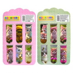 Закладки для книг магнитные Alingar AL10958 "Котята" /6шт/ 