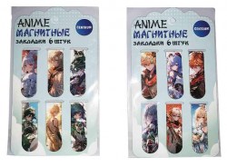 Закладки для книг магнитные Centrum 75278 "Аниме" /6шт/ 