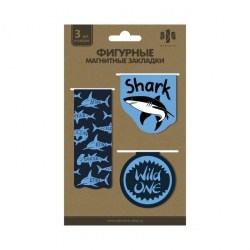 Закладки для книг магнитные Феникс 52165 "Акула" /3шт/