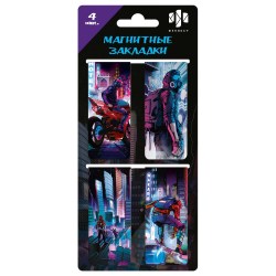 Закладки для книг магнитные Феникс 65059 "Игра в реальность" /4шт/