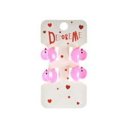 Заколка д/волос Bruno Visconti 2-719/04 Крабик  1,8см, 4шт. ассорти