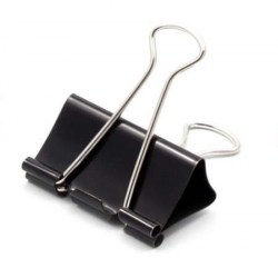 Зажим 41мм /12шт/ черный /Berlingo/inФормат/Staff 178802